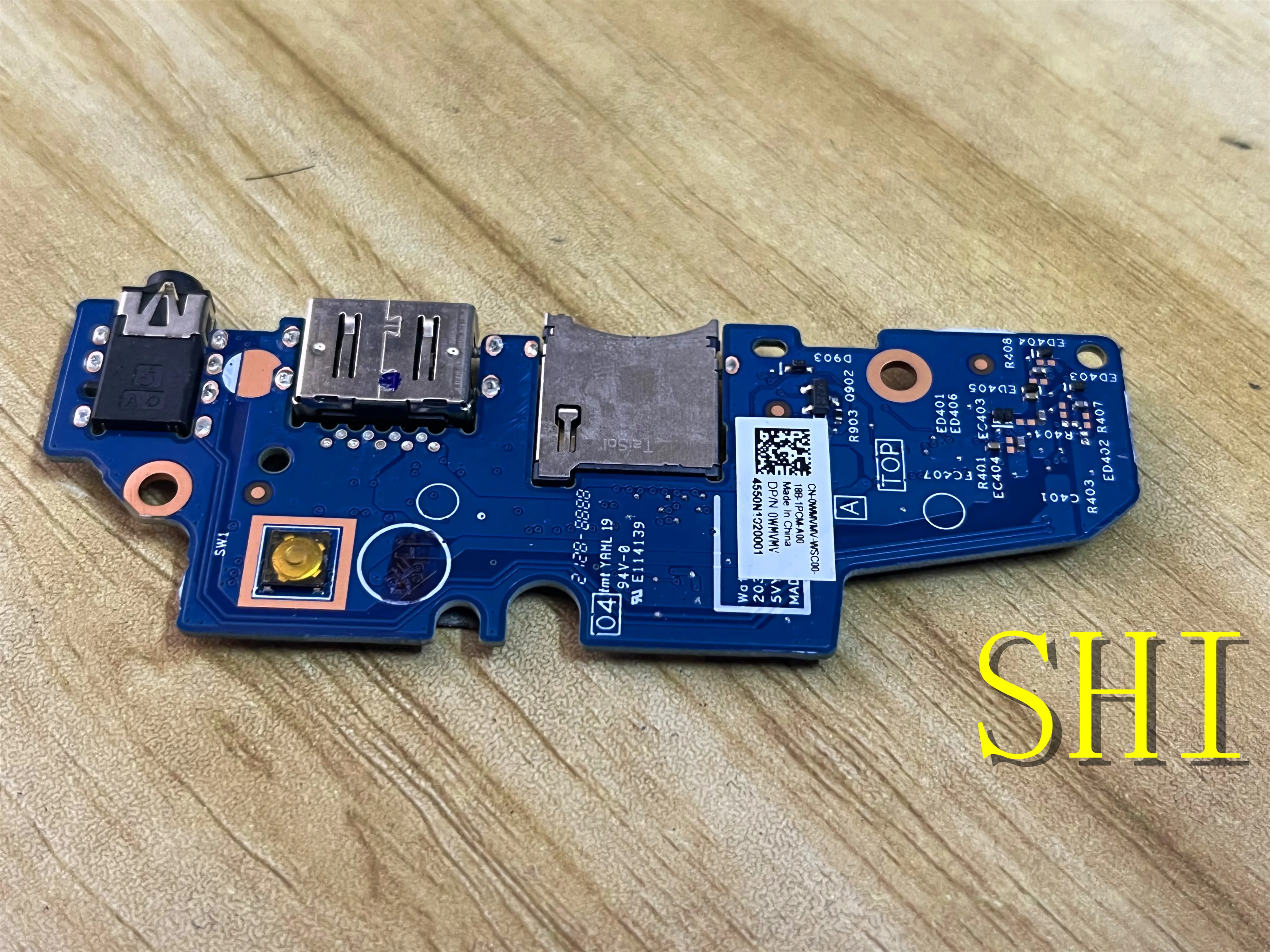 0WMVMV original for Dell Inspiron 14 5410 5415 7415 Power Button Board USB SD Card Reader board WMVMV 100% Test OK Free shipping