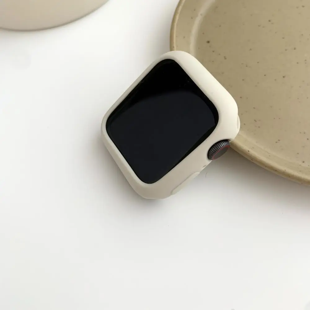 Watch Protective Shell Silicone Watch Case Watch Anti-drop Case Suitable for Applewatch654321SE Protective Cover for Apple Watch