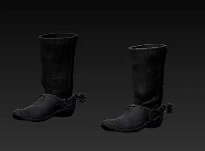 نموذج أحذية رعاة البقر بمقياس 1/12 لـ 6 بوصة Nota #5