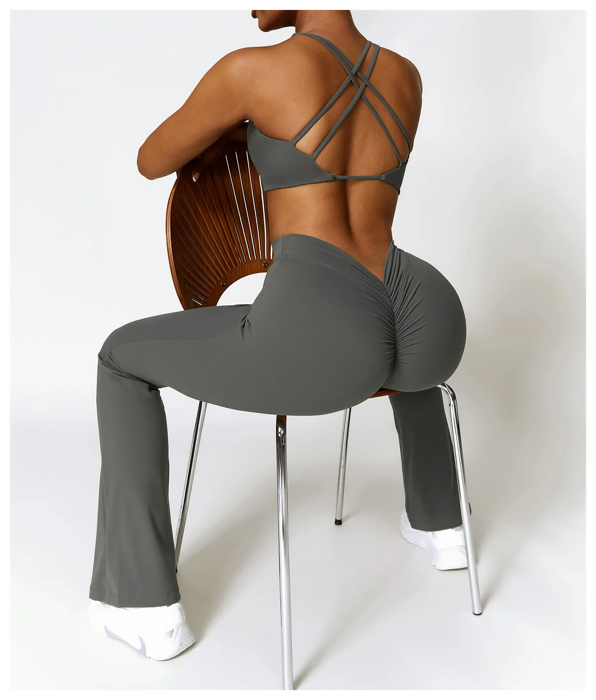 

НОВЫЕ леггинсы для йоги, расклешенные брюки, женские брюки с высокой талией, тонкие женские длинные брюки для тренировок, тренажерный зал, пуш-ап, фитнес, бег, быстросохнущая спортивная одежда