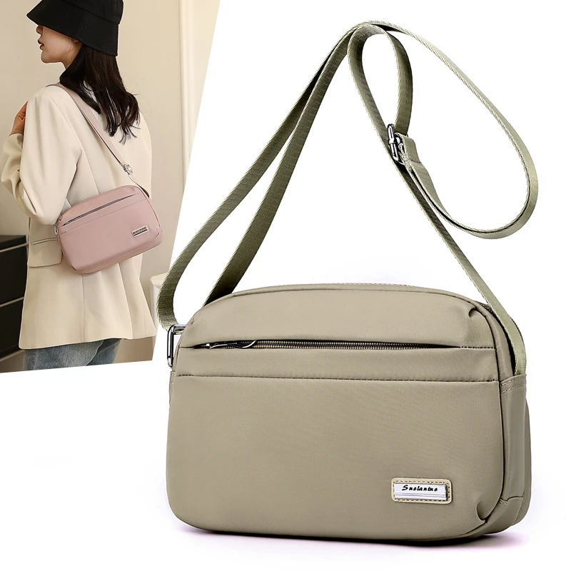 2024 High Quality Nylon Small Chest Bag Women New Shoulder CrossbodyBags Waterproof Female Shoulder Bag Fashion Handbag Lady Sac