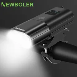 NEWBOLER Bicycle Light Rainproof USB Rechargeable LED 1800Lum MTB Front Lamp Headlight Aluminum Ultralight Flashlight Bike Light