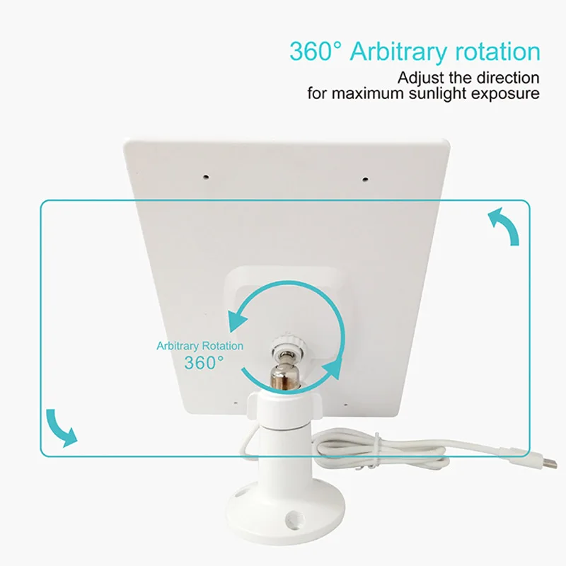 10 واط 5 فولت مجموعة اللوحة الشمسية 2in1 نوع-C الألواح الشمسية في الهواء الطلق الخلايا الشمسية شاحن لكاميرا الأمن/نظام إضاءة المنزل الصغير