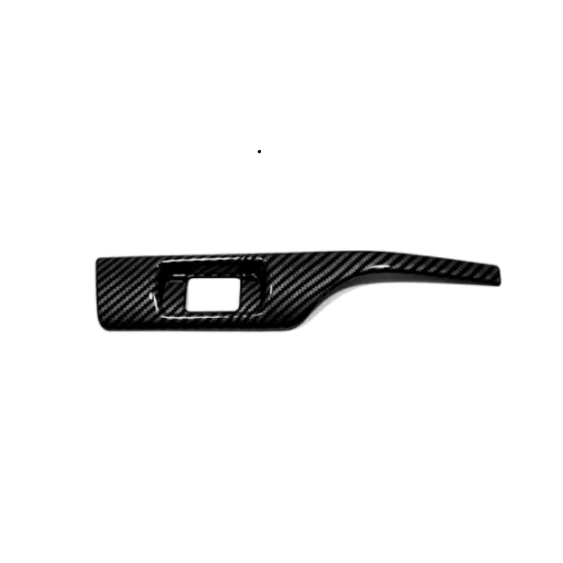 LHD For Honda Civic 11Th 2022 2023 ABS Style Carbon Fiber Headlight Button Frame Cover Trim Set New Car Accessories