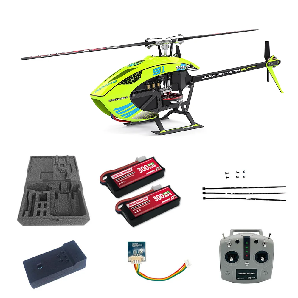 

GOOSKY S1 6CH 3D Aerobatic Dual Brushless Direct Drive Motor RC Helicopter With GTS Flight Control System RTF Mode1/2