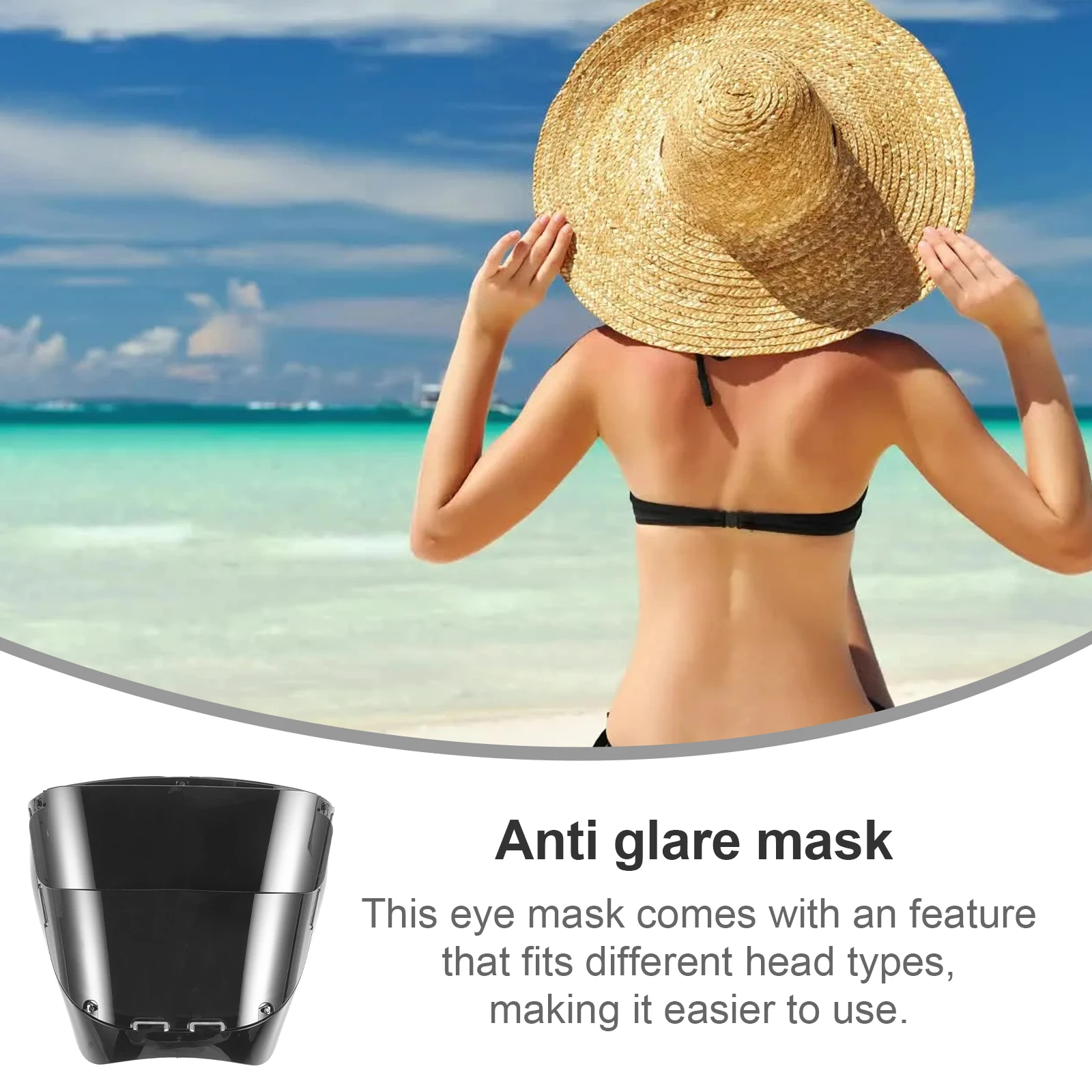 

Eye Protection Mask UV Proof Face Cover Goggles Sunglasses Safety Tanning Eye Shade Electrolysis Black Welding Small Box