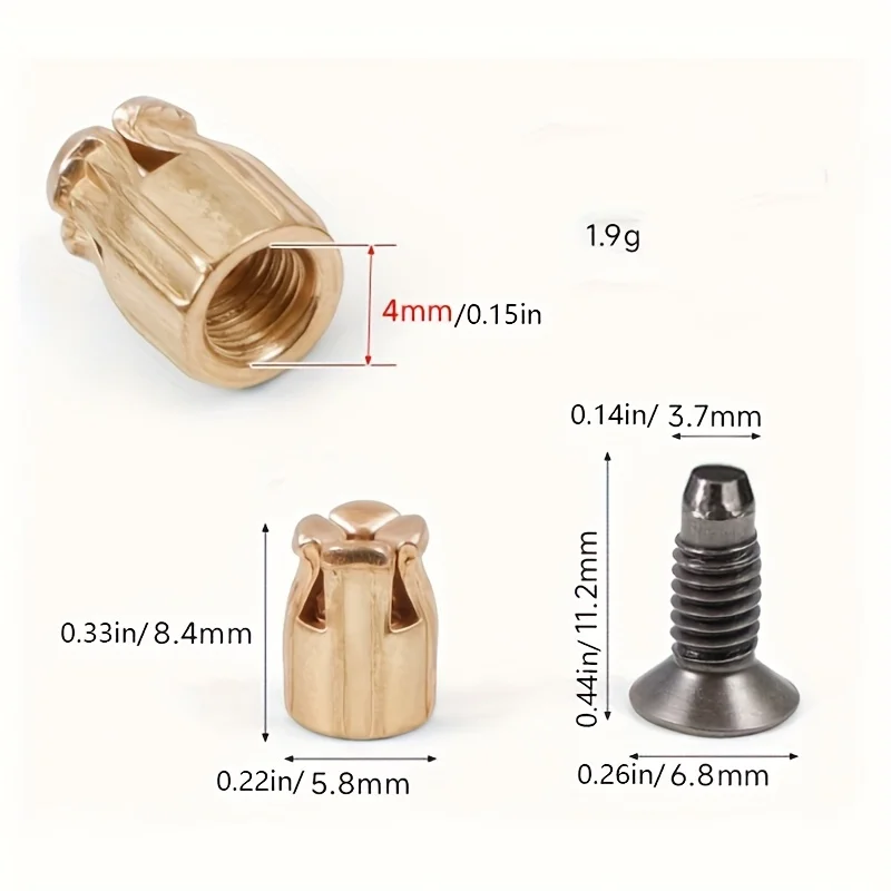 25 Pcs Hinge Repair Inserts, Reusable Fastener Inserts for Cabinet&Furniture Door Fix,Solid Wood Door Plate Reinforcement Kit image 3