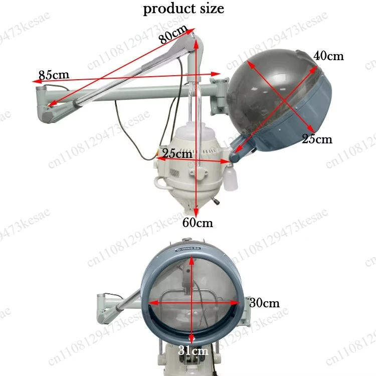 Professional Hair Oil Treatment Steamer with Heating Cap Nano Mist Scalp Care Machine for Salon Home Barber Shop Hair Care