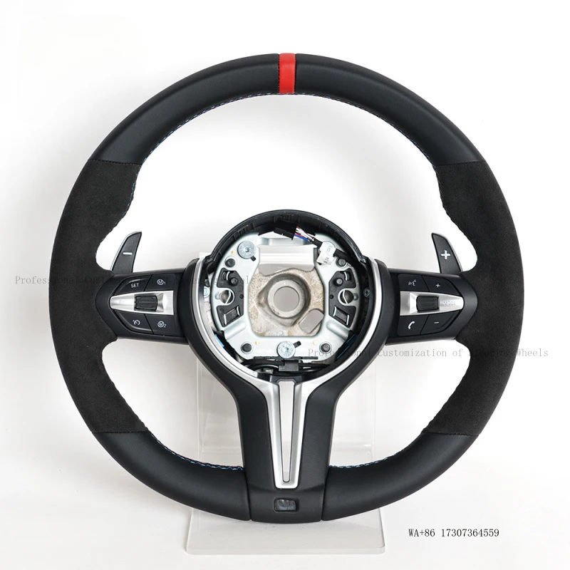 Hot 2015-2017 for BMW 5 Series, 6 Series, 7 Series, M5, M6, M8, all series modified F-base full-leather steering wheel asse