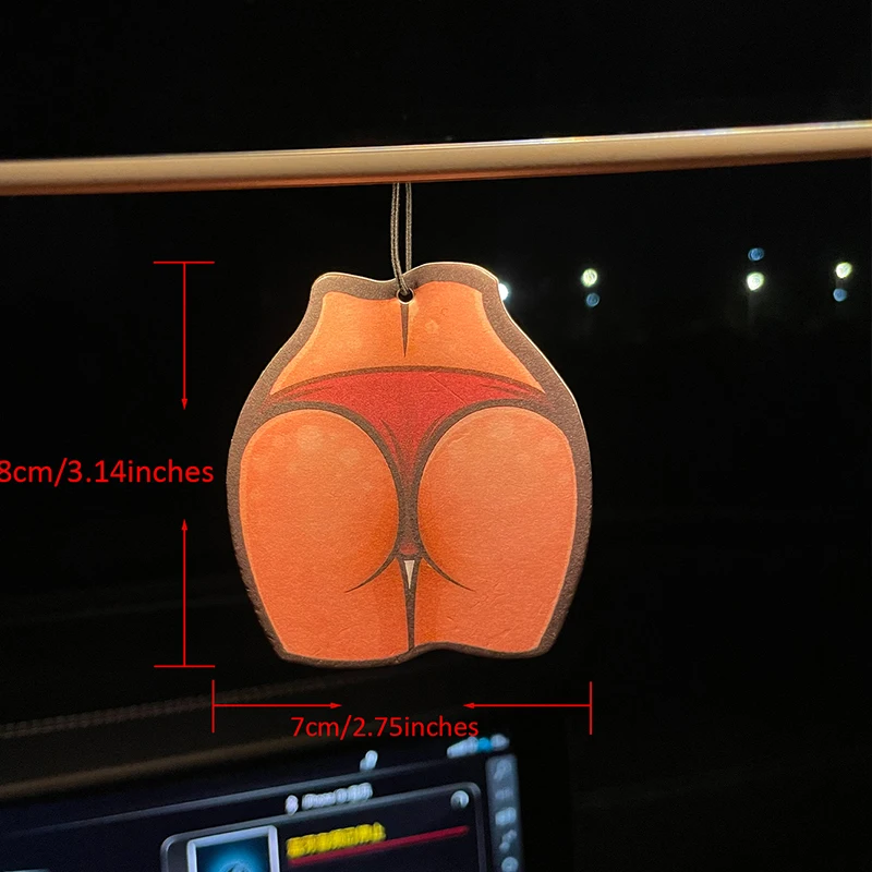 Sexy Bikini Funny Car Perfume Aromatherapy Fragrance Tablets Air Freshener Rearview Mirror Pendant Pendant Cartoon Animation Air