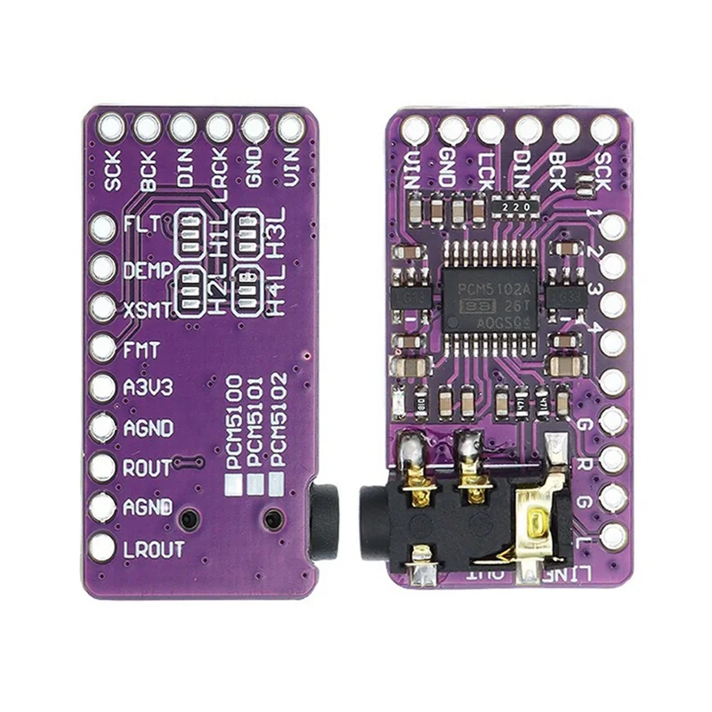 2X I2S PCM5102A DAC デコーダ GY-PCM5102 I2S プレーヤーモジュール Raspberry Pi PHAT フォーマットボードデジタル PCM5102 オーディオボード-TCES