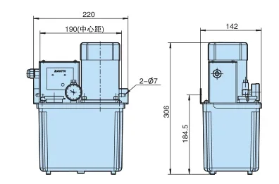 China BAOTN GTA 24V volumetric pump grease central lubrication system cnc lubrication pump