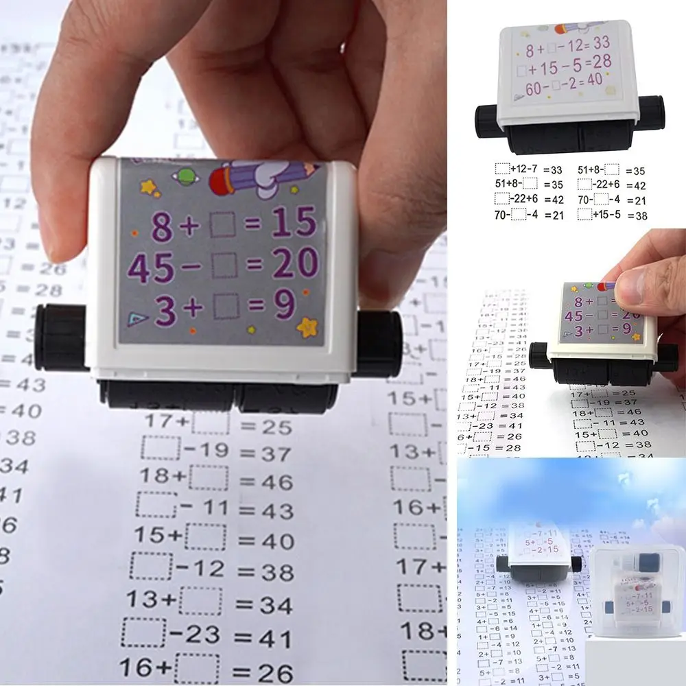 Mathematics Practice Number Rolling Stamp Addition And Subtraction Primary School Students Practice Questions Within 100 Math