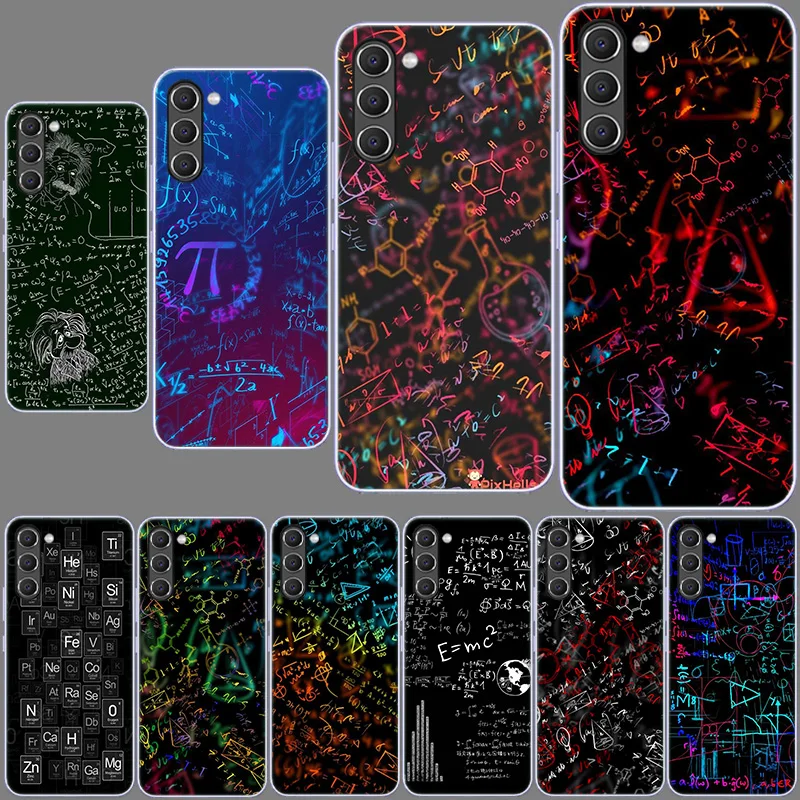 Chemical Math Formula Phone Case for Samsung A54 A14 A24 A34 A17 A37 A57 A55 A35 A25 A15 A13 A23 A33 A53 A07 A05S A04S A03 A73 G