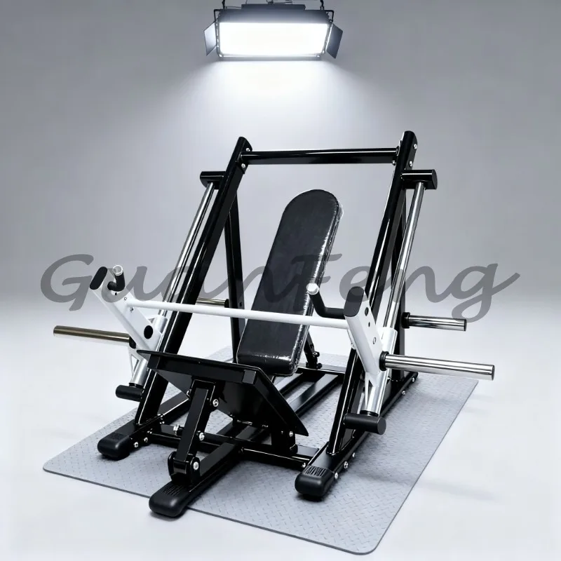 Track‑Type Prone Back Pull Rowing Trainer,  Standing Lean‑Back Fitness Machine for Back Muscle Strength Gym Workout Exercise