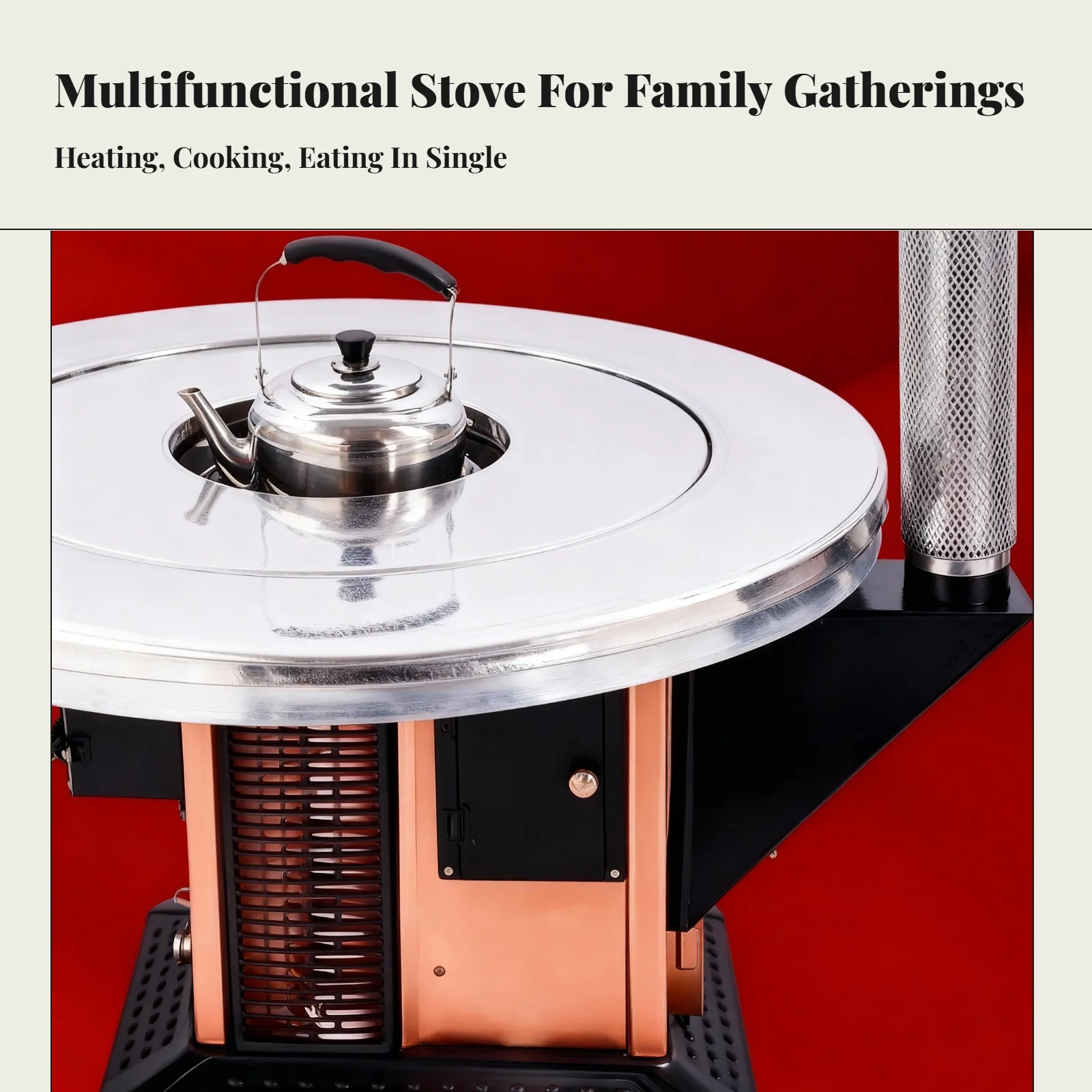 

Печь для газификации древесины для отопления помещений, случайная комплектация панелей