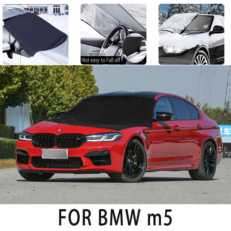 

Car snow cover front cover for BMW m5 snowprotection heat insulation shading, Sunscreen wind Frost prevention car accessories