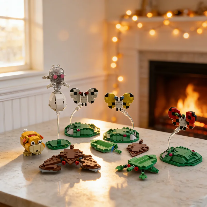 

346pcs MOC Pikmin 4 Spectralids Honeywisp Leaves Model Building Blocks Toy Architecture Christmas Gifts Education Brick