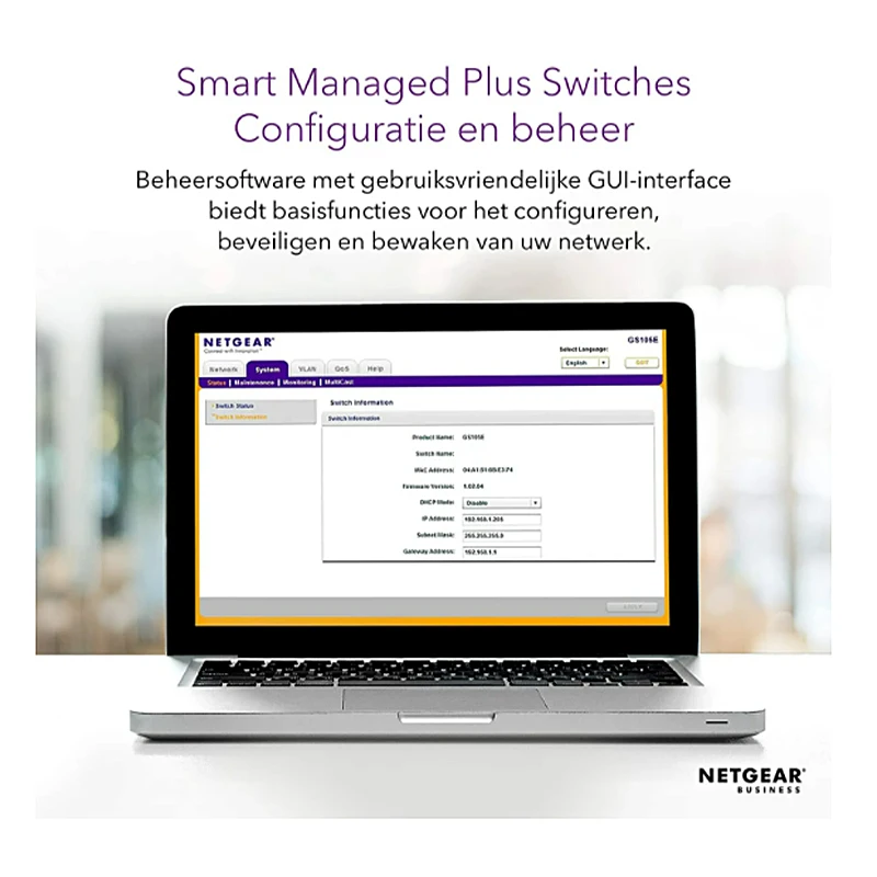 Гигабитный коммутатор NETGEAR GS105PE, 5-портовый Ethernet-переключатель PoE Direct/PoE Power Down с 2-портовым выходной портом PoE