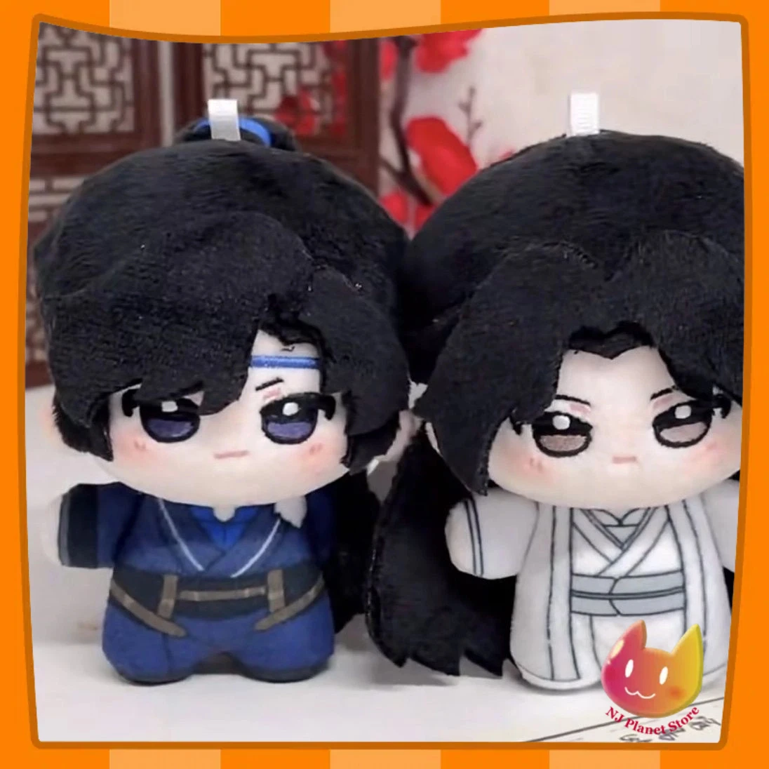 

10cm Antique Role Stuffed Plushie Doll Jiang Jin Jiu Shen Lan Zhou Xiao Chi Ye Keychain Starfish Printed Body Send Friends Xmas