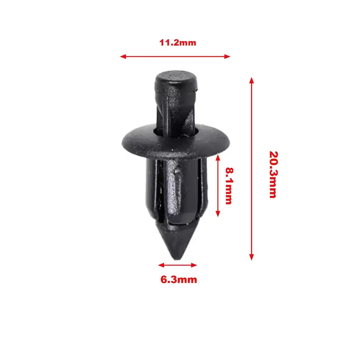 10/20/30PCS 6mm Black Rivet Fairing Body Trim Panel Fastener Screw Clips For Honda Suzuki Kawasaki Motorcycle Accessories Parts