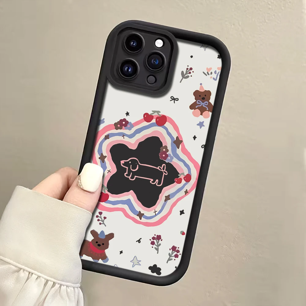 Cartoon Star Dachshund Riemen-Seil-Handyhülle für Samsung Galaxy Note 20 Ultra S24 S25 S26 Plus S24 FE S23 S24 S25 Ultra Cover – Detail 5
