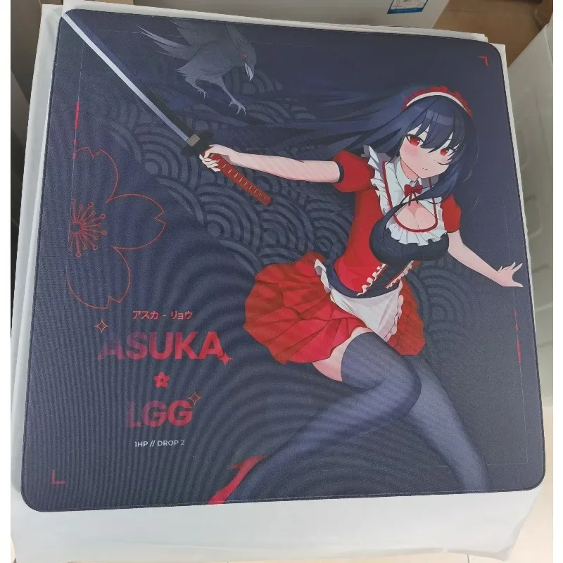 LGG X ASUKA 1hp стеклянный коврик для мыши FPS игровой закаленное стекло копия издание коврик для мыши гладкий профессиональный коврик для мыши индивидуальные подарки