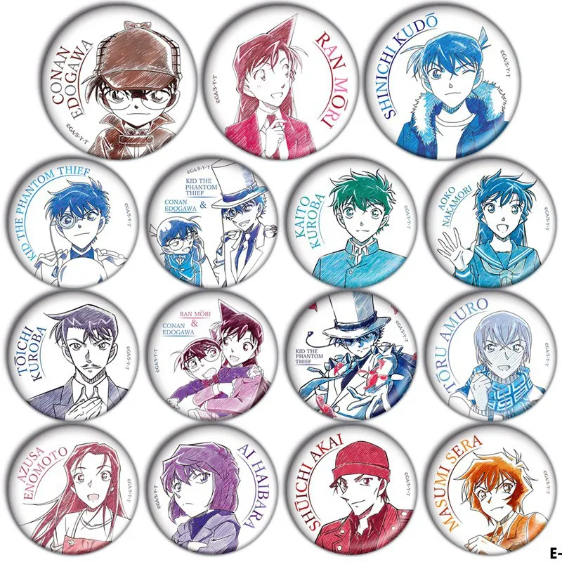 Detective Conan Akai Shuichi Cosplay Anime Distintivo Spilla Amuro Toji Accessori Merce da collezione Regalo per i fan