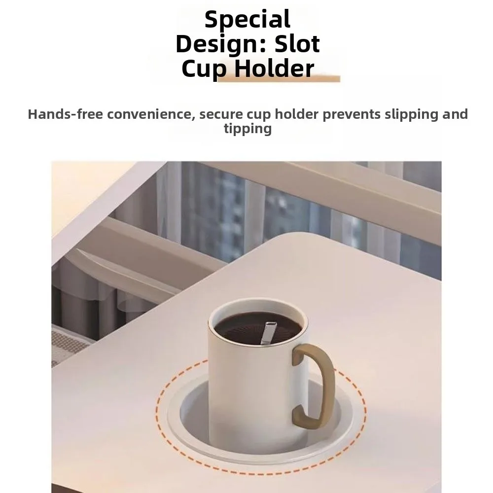 Laptop Desk Adjustable Bed Table Portable Comfortably Laptop Stand Table Foldable with Cup Holder Lifting Lazy Desk Dormitory