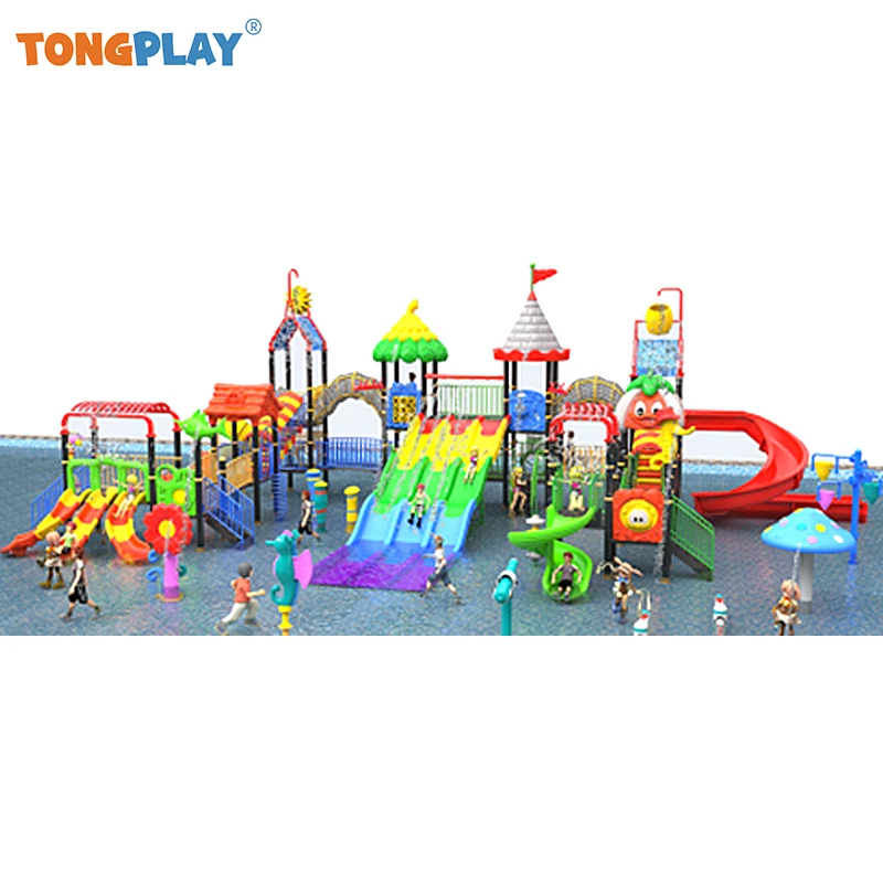 Water Playground Plastic Slide Water Park Games Amusement Park Water Slides Playground Equipment Set