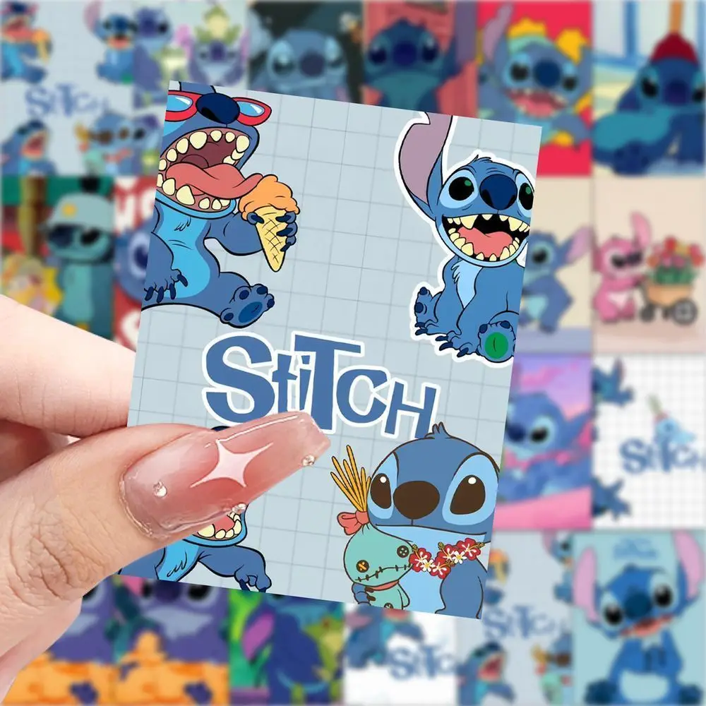 63 pièces mignon Disney dessin animé Lilo & point autocollants Kawaii enfants décalcomanies jouets bricolage journal portable bagages Kawaii décalcomanies jouets