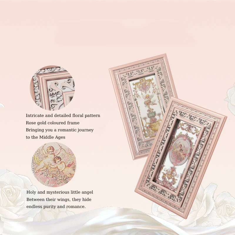 CHEERFLOR Angel Eyeshadow Palette Glitter Matte Highlighter Blush Contour 3-in-1 Picture Frame Collection Face Palette 10 Color