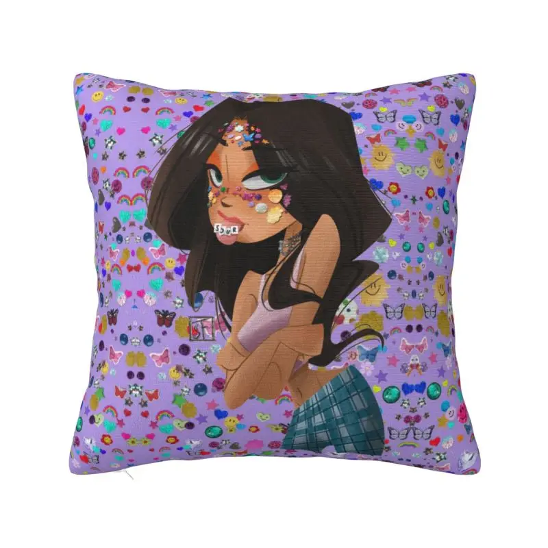 Funda de almohada cuadrada Vintage personalizada O-Olivia Singer R-Rodrigo Sour Prom, cojines decorativos para el hogar