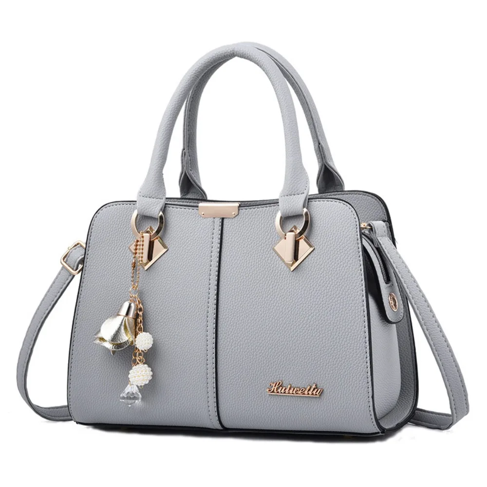 Vintage PU Leather Ladies Hand Bags Large Capacity Casual Versatile Hand-Held Shoulder Bag Cross Bag Work