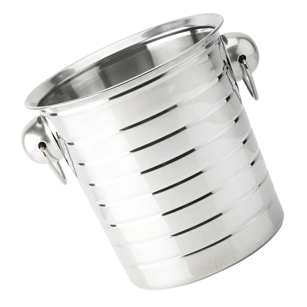 

Stainless Steel Ice Ice Bottle Beverage Bottle Cooling KTV Sturdy Ice Bucket Beer Kitchen