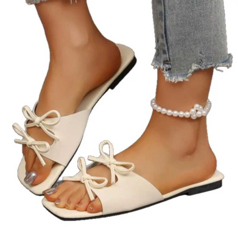 

New Sexy Slippers Women Fashion Outdoor Casual Sandals Women Summer Butterfly-knot Slippers Comfortable Non-Slip Shoes for Women