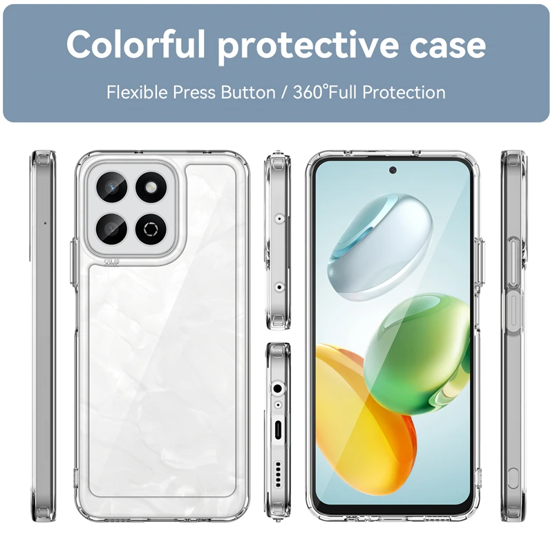 جراب شفاف لـ هواوي هونور ، ذكي ، شفاف ، جديد ، ضد الأسلحة