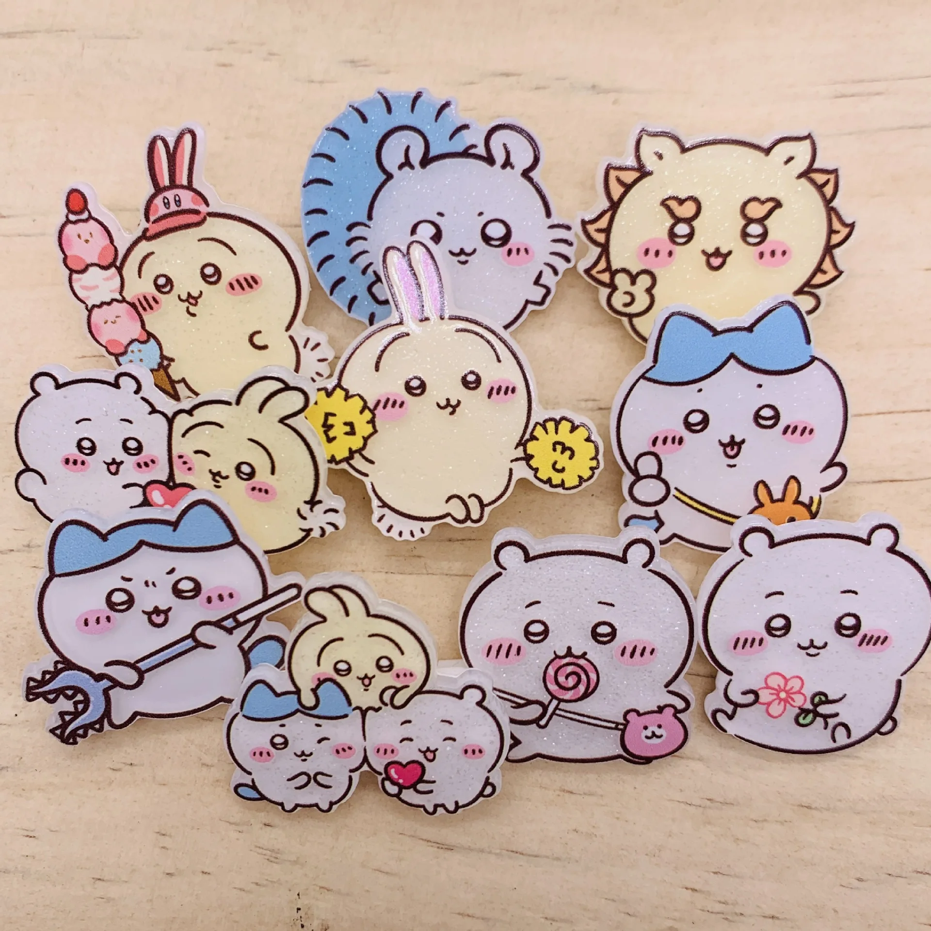 Miniso kreskówka urocza chiikawa giikawa broszka odznaka dekoracja studencka mały ba u sakchi pin mały prezent