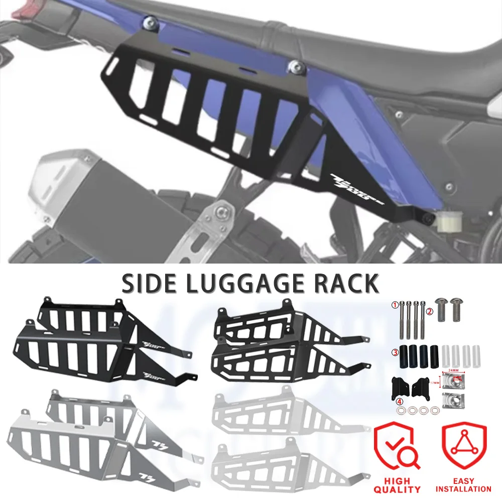 

2026 2025 For Yamaha Tenere 700 / Rally / T7 / T700 2020 - 2024 Motorcycle Side Luggage Rack Saddle Support Bag Carrier Rack Kit