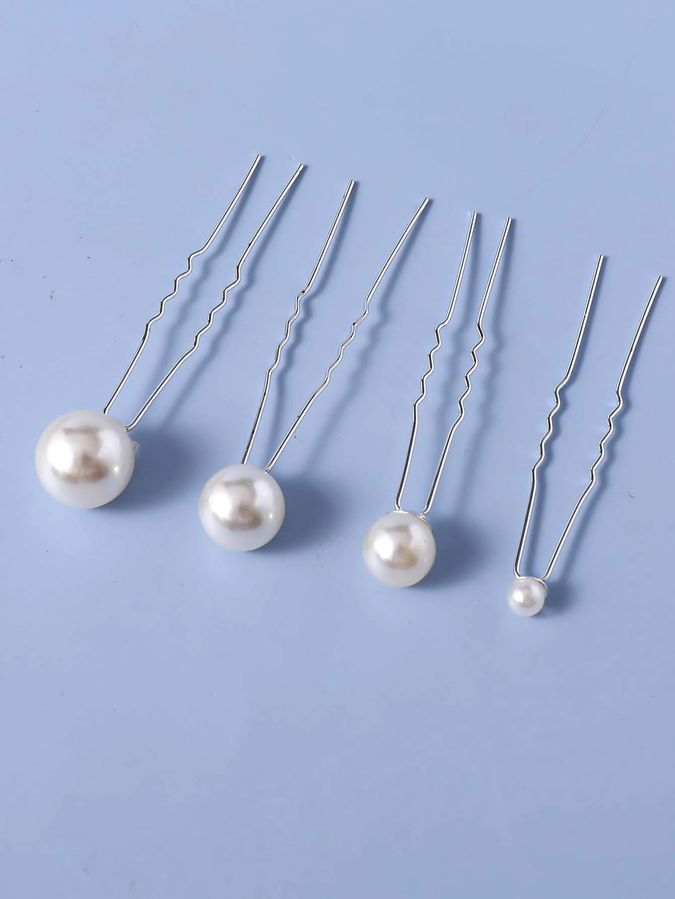 18Pcs Wedding Faux Pearl Hair Pins Bridal Hair Pearls U-Shaped Bobby Pins Golden Hairpins Hair Bridal Hair Accessories