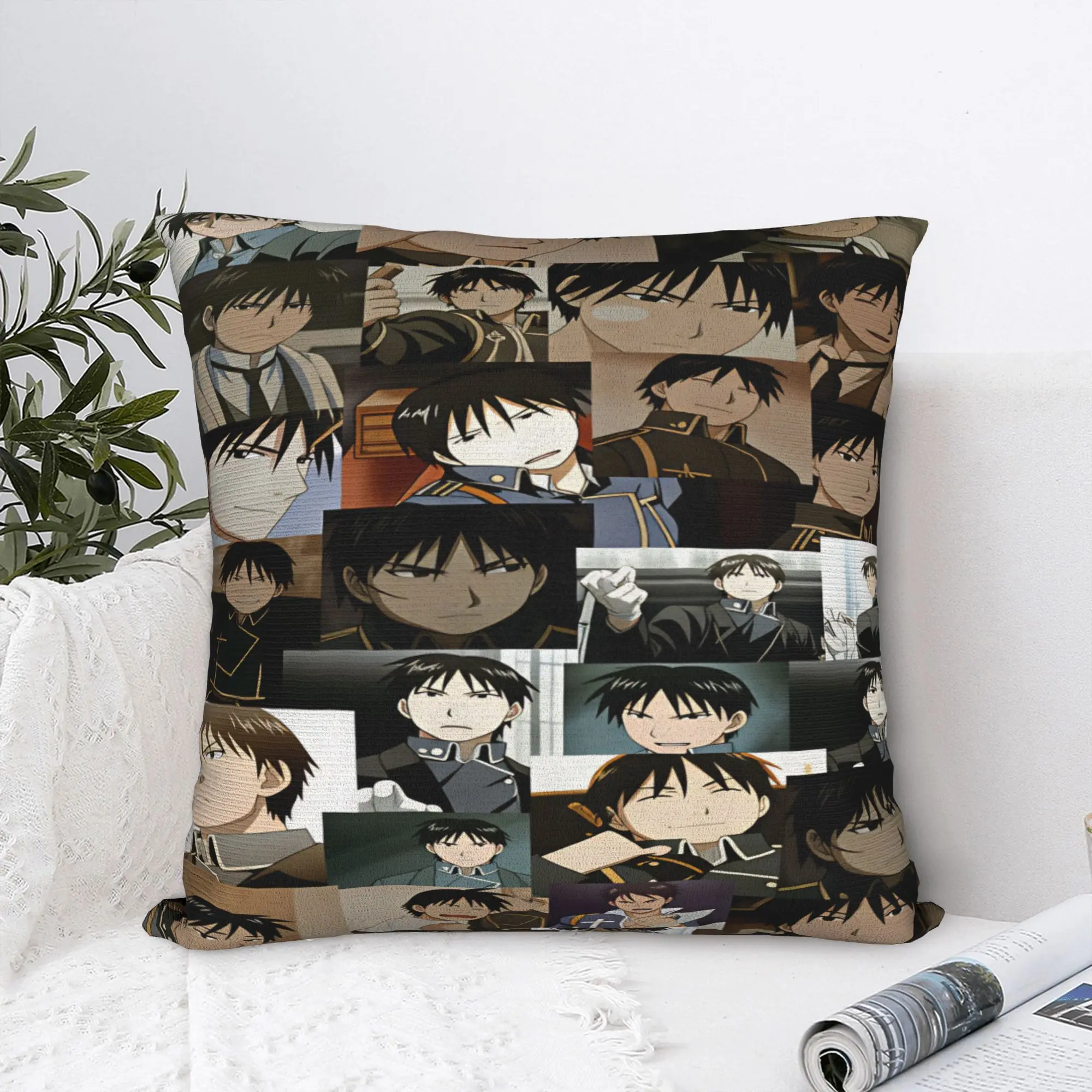 Pillow Case Roy Mustang Comfy Fullmetal Alchemists Pillow Cover For Wedding Party Home Decor Novelty Pillowcases