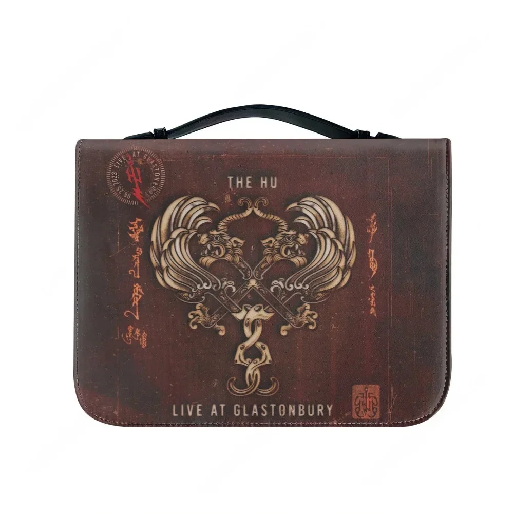 The Hu band Snow Red Hun Rock Band Totem Bible Bags Christian Gifts Cover Bible Pack Waterproof Leather Bag Pockets Package Case