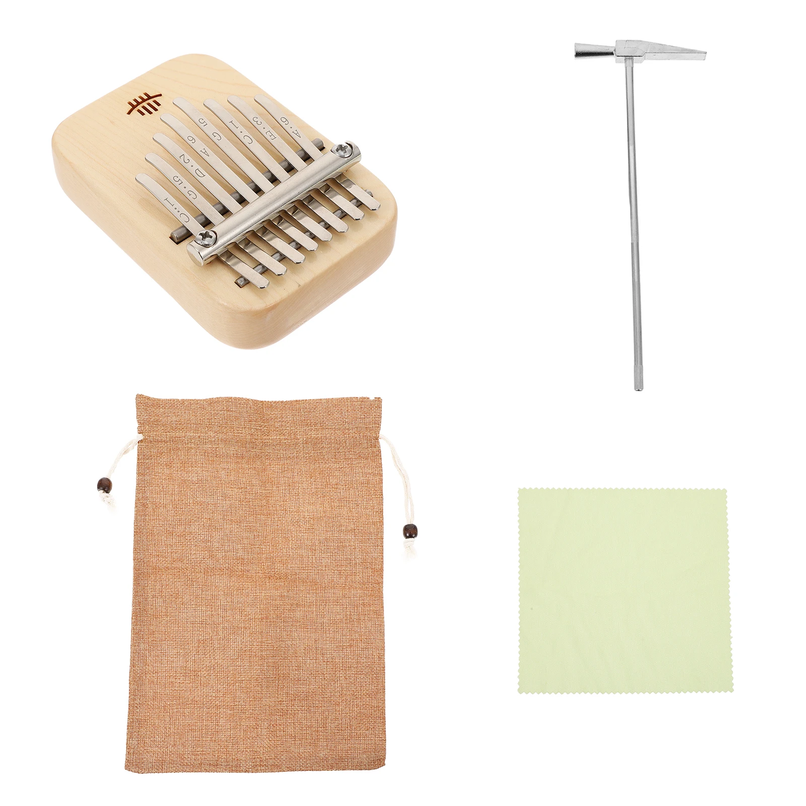 

Thumb Piano Portable Kalimba Finger Music Instrument Beginners Natural SoundWood Stainless Steel Mini Size Outdoor