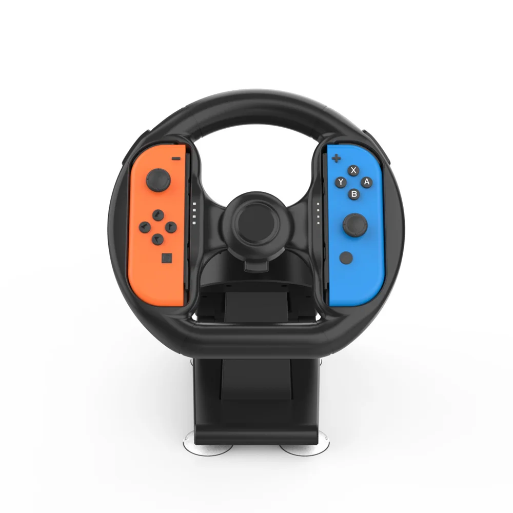 for Switch Controller Steering Wheel Attachment with 4 Suction Cups Racing Game NS Accessory