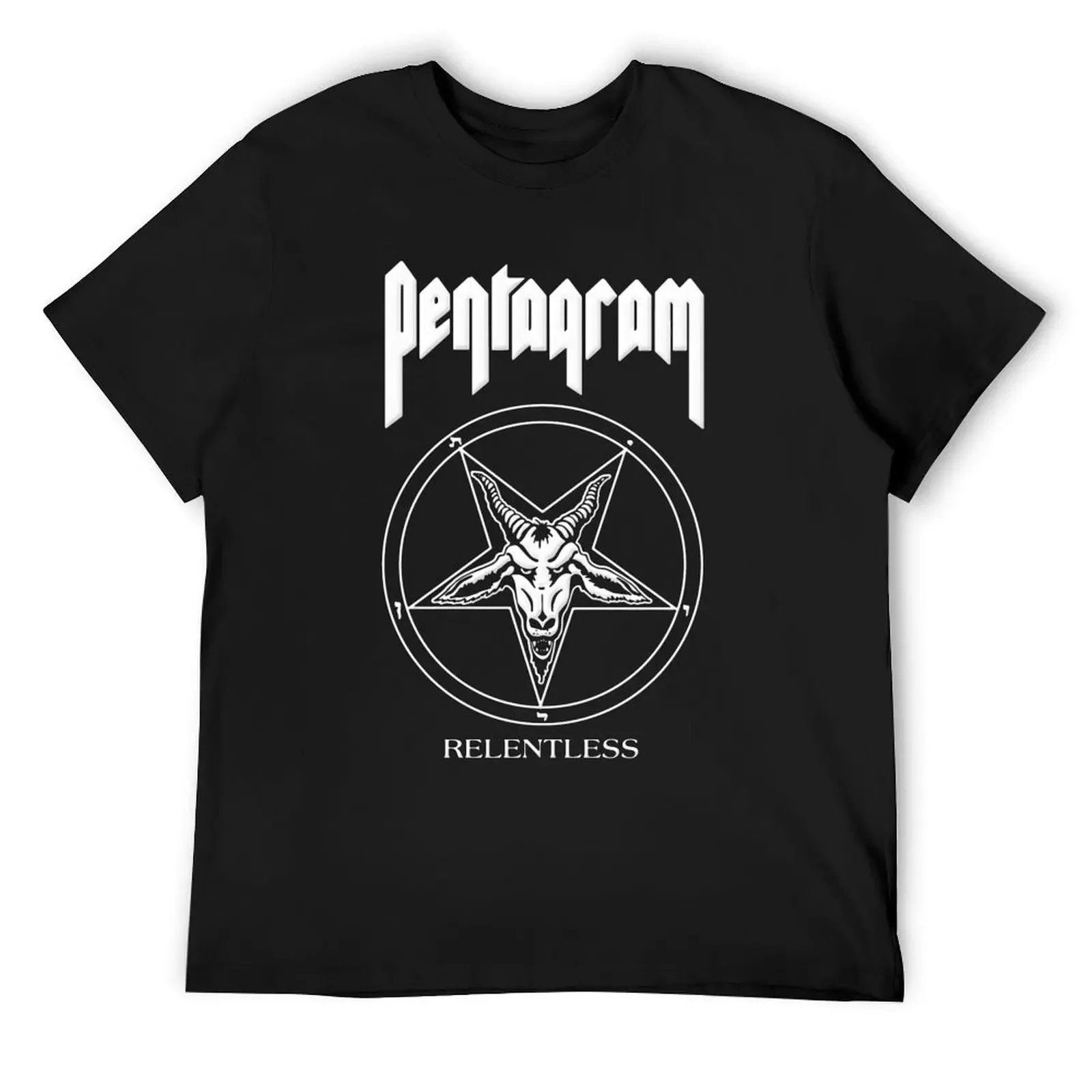 Pentagram Relentless T-Shirt anime t shirts Short sleeve tee outfits for men