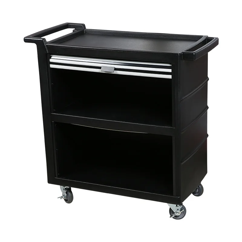 Hotel & Restaurant Food Service Trolley Plastic Cart with Door    Equipment