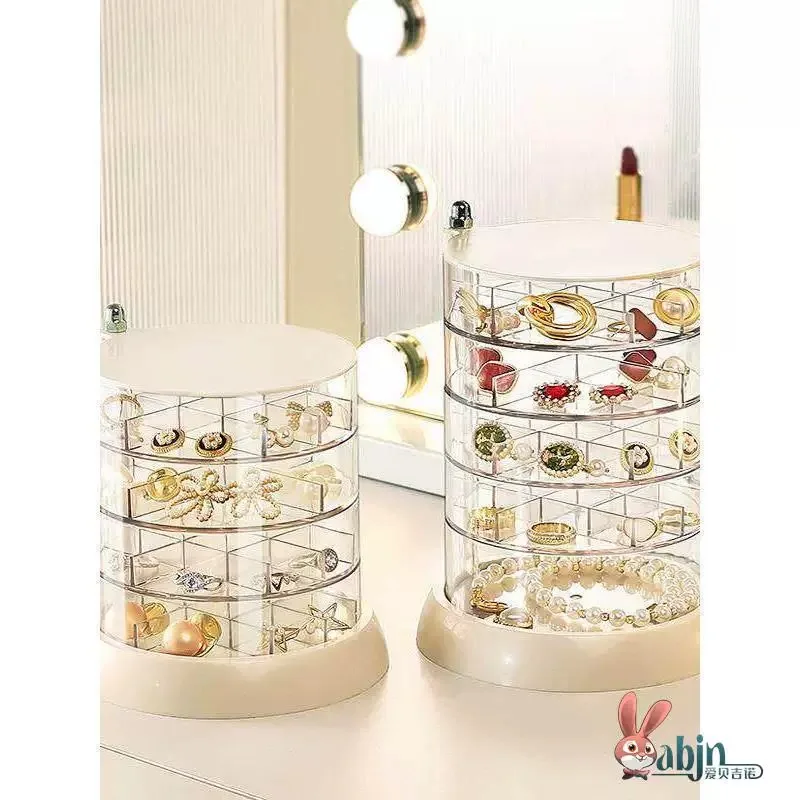 Multi-Layer Plastic Jewelry Storage Box Transparent Earring Needle Necklace Bracelet Ring Organizer Box for Beauty And Fashion