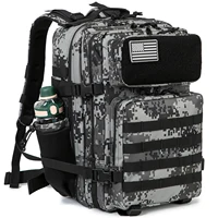 45L Tactical Backpack survival Bag Hunting MOLLE Backpack GYM For Men EDC Outdoor Hiking Rucksack Witch Bottle Holder