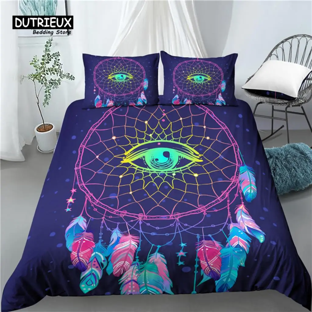 

Home Living Luxury 3D Dreamcatcher Print 2/3Pcs Comfortable Duvet Cover PillowCase Bedding Sets EU/US/AU Size