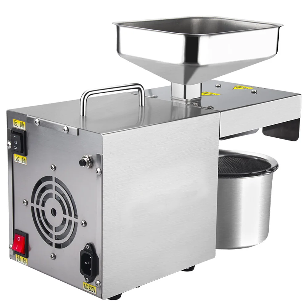 ماكينة ضغط الزيت الكهربائية من الفولاذ المقاوم للصدأ، ماكينة ضغط الزيت المنزلية المتكاملة، ماكينة ضغط الزيت الأوتوماتيكية التجارية المتوسطة للعائلة